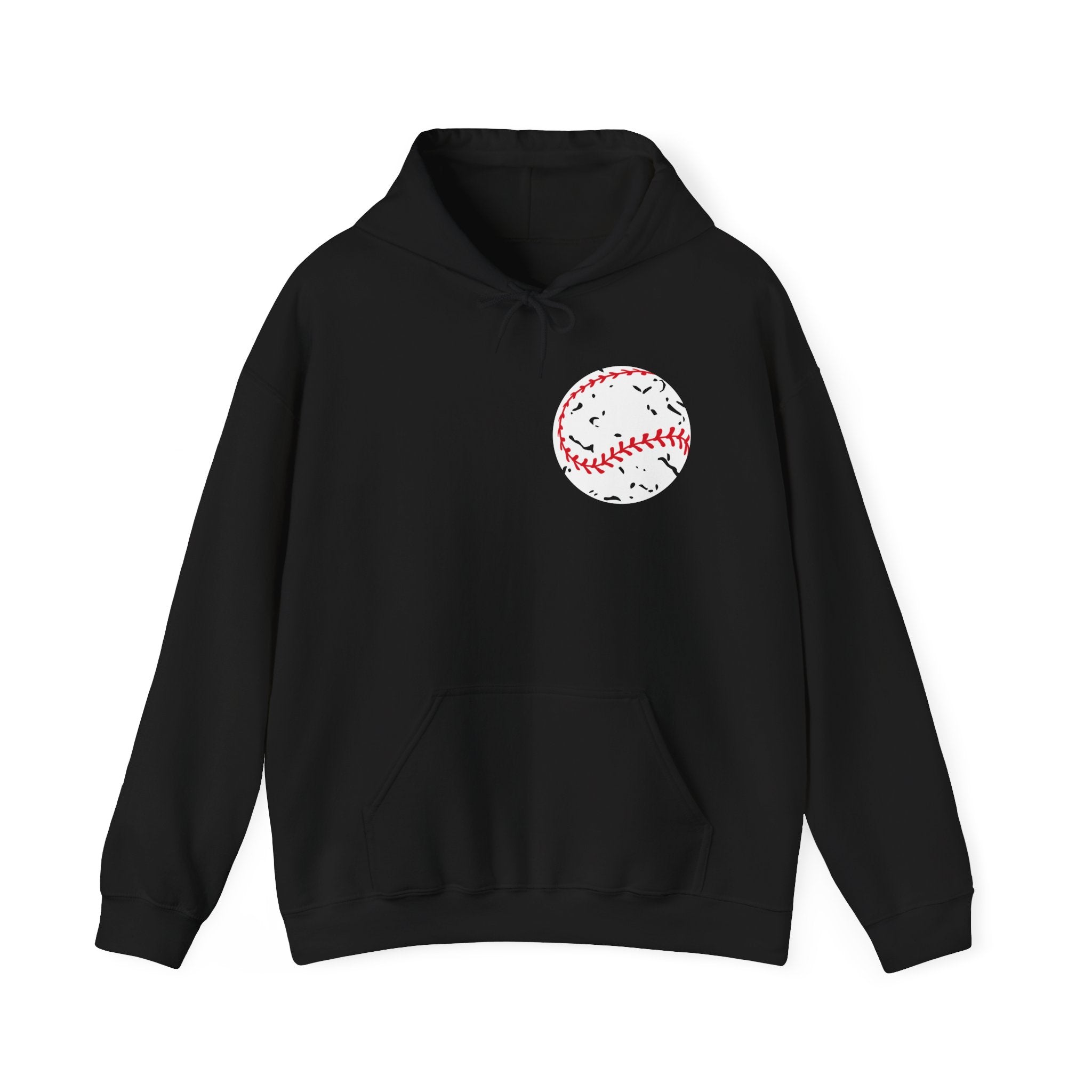 Vintage Baseball Hoodie - Classic Script Design Game Day Sweatshirt