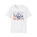 Refocus on What Matters | Floral Camera Tee | Mindfulness Shirt