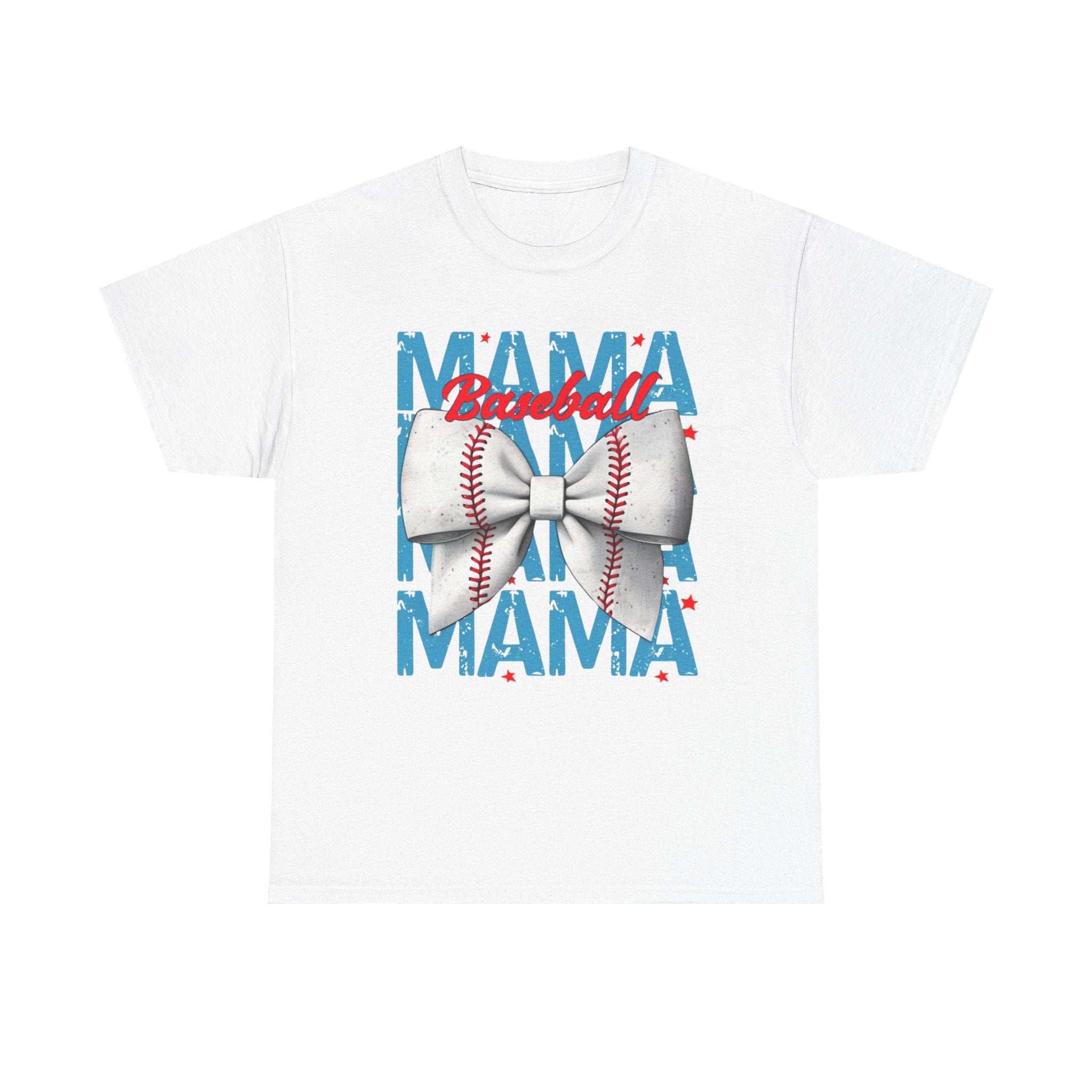 Baseball Mama Shirt - Cute Game Day Mom Tee with Baseball Bow