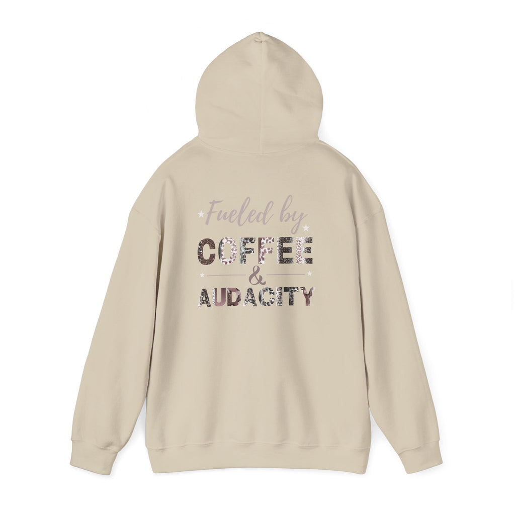 Fueled by Coffee and Audacity Hoodie | Coffee Lover Gift