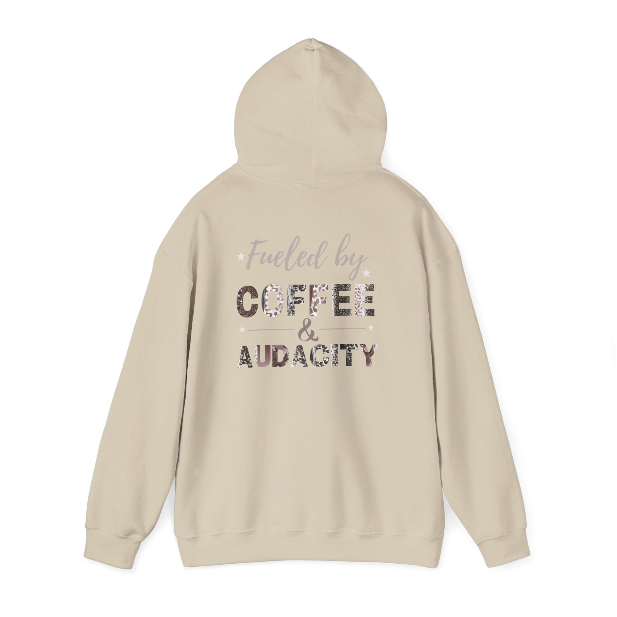 Fueled by Coffee and Audacity Hoodie | Coffee Lover Gift