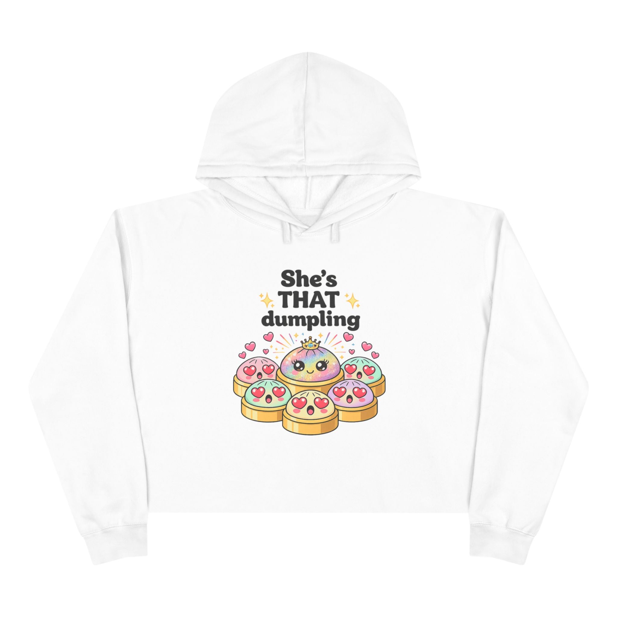 She's THAT Dumpling Cropped Hoodie | Glitter Dumpling Trend | Viral TikTok Sweatshirt