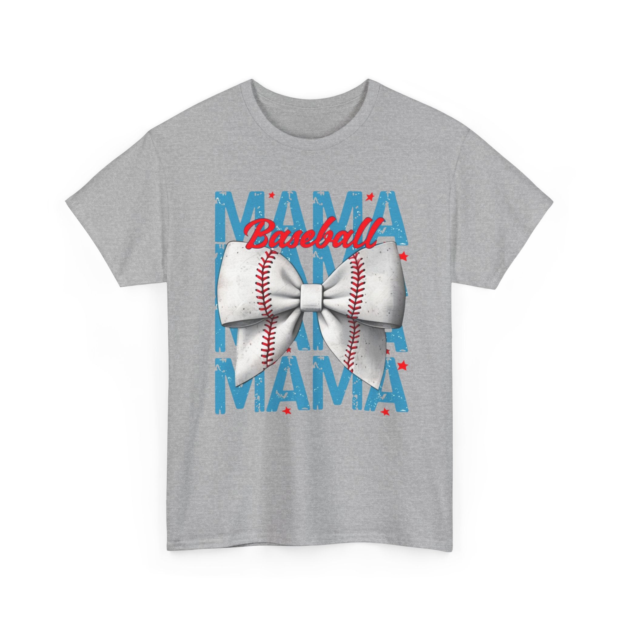 Baseball Mama Shirt - Cute Game Day Mom Tee with Baseball Bow
