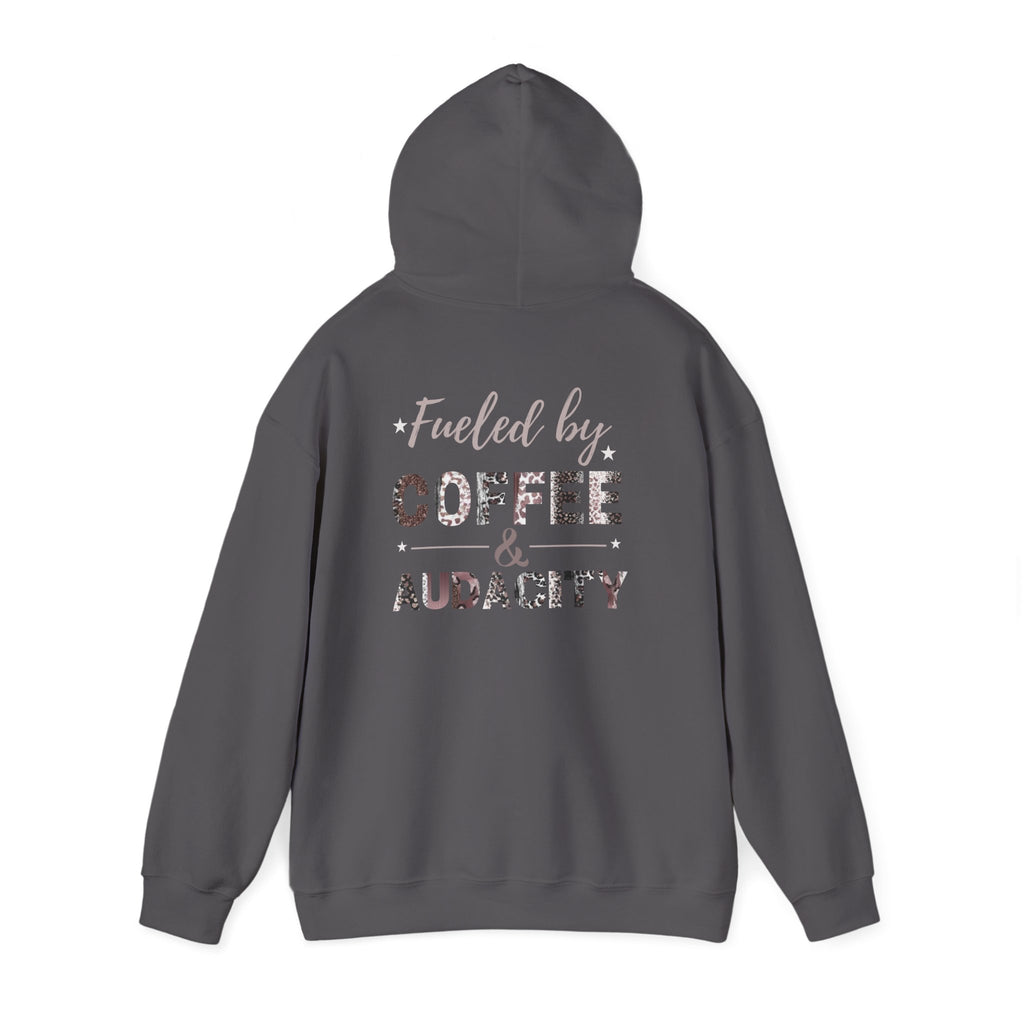 Fueled by Coffee and Audacity Hoodie | Coffee Lover Gift