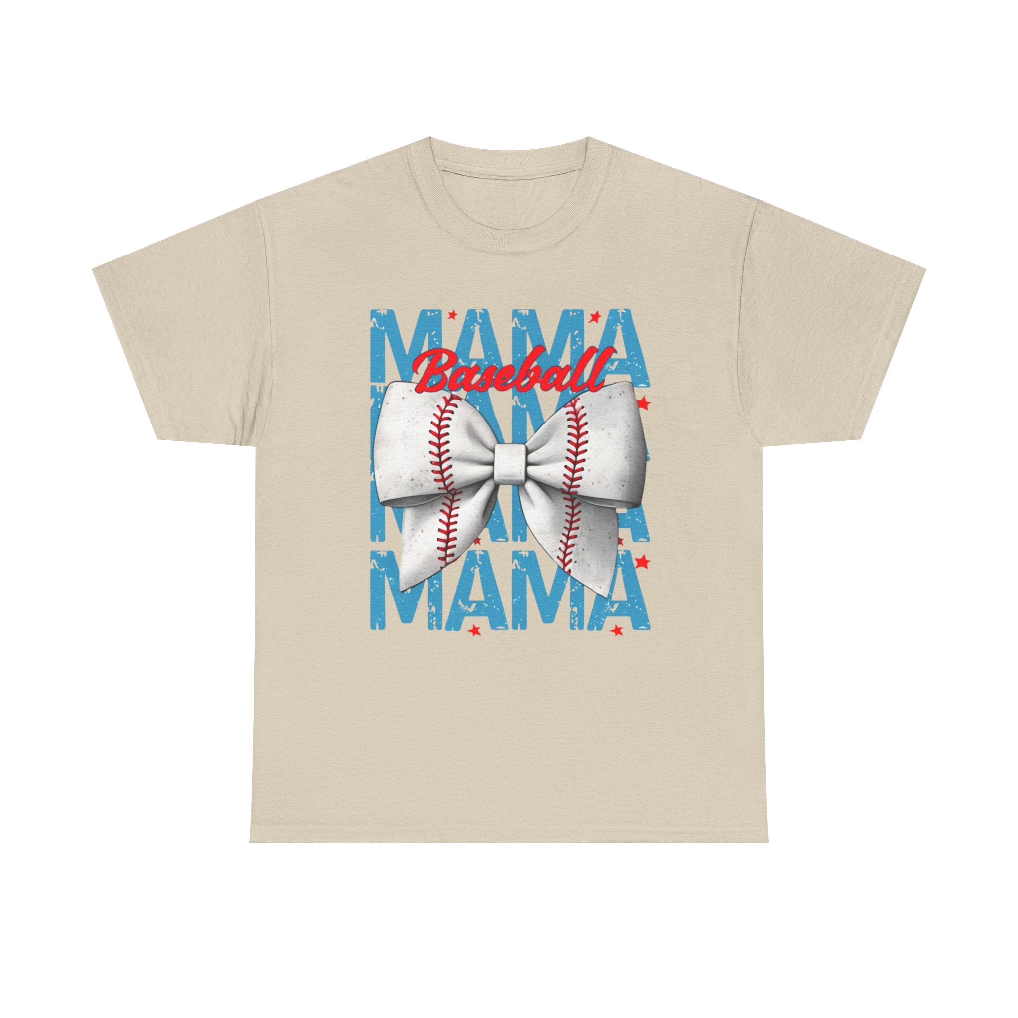 Baseball Mama Shirt - Cute Game Day Mom Tee with Baseball Bow