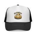 Dumpling Dealer Trucker Hat, Golden Dumpling Graphic Snapback, Funny Foodie Streetwear Cap