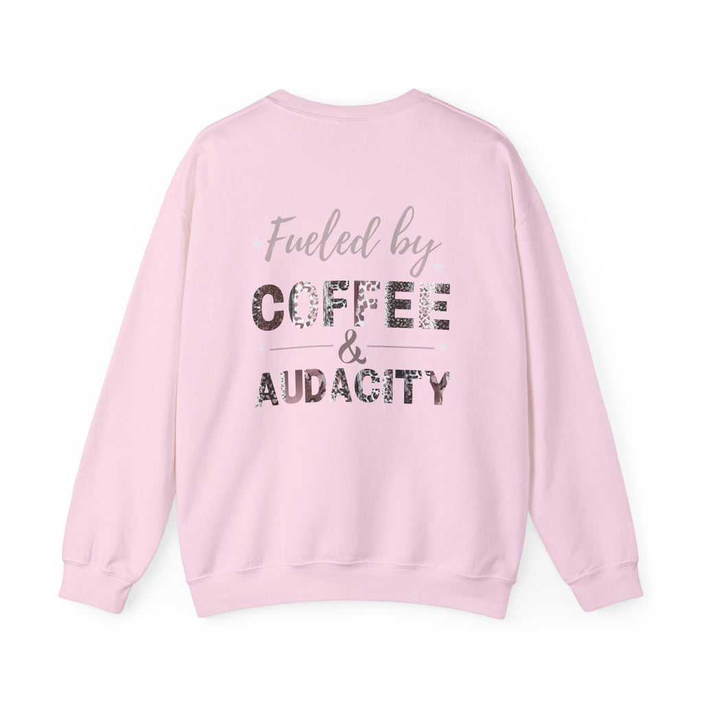 Coquette Bow Tumbler Sweatshirt | Girly Aesthetic Crewneck | Pink Leopard