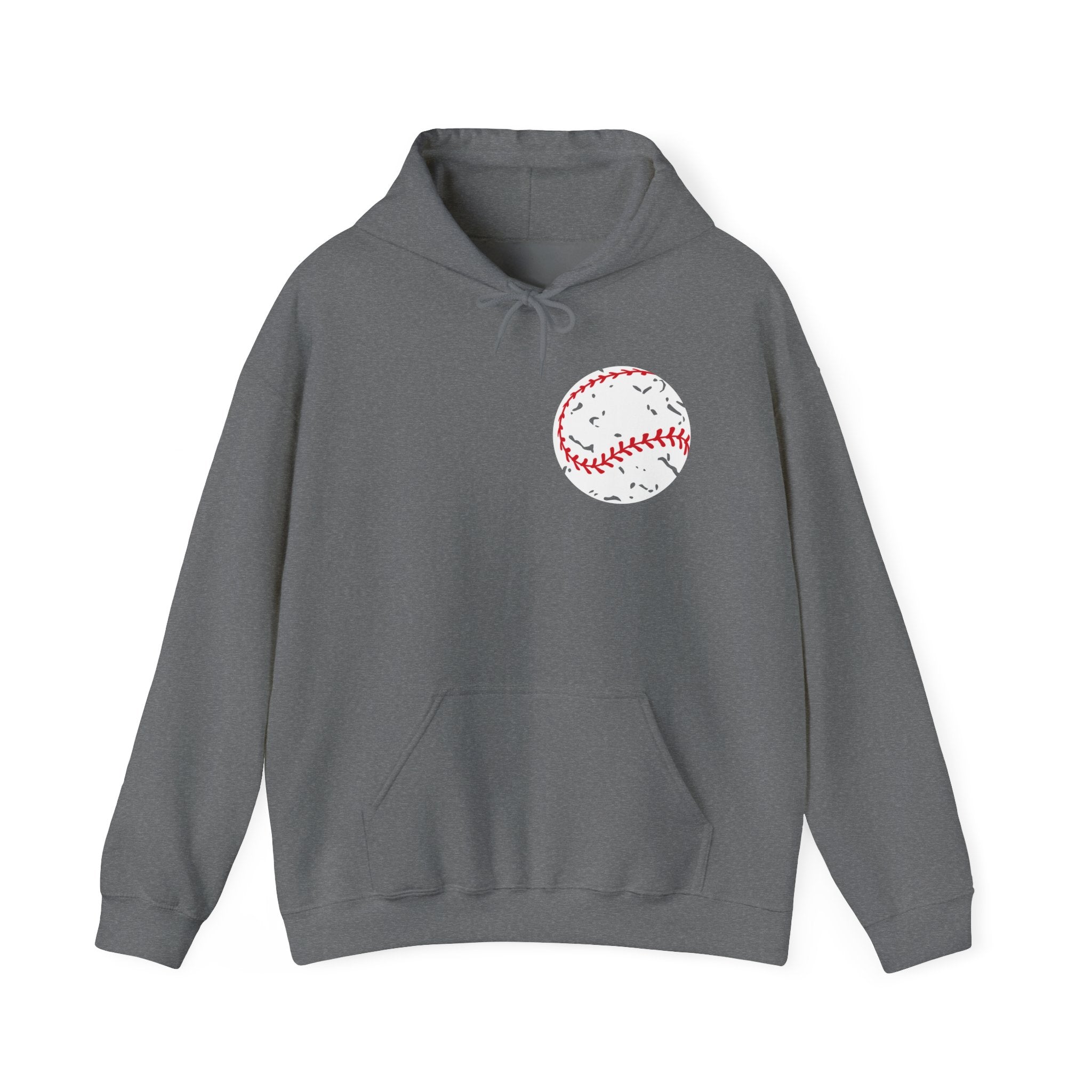 Vintage Baseball Hoodie - Classic Script Design Game Day Sweatshirt