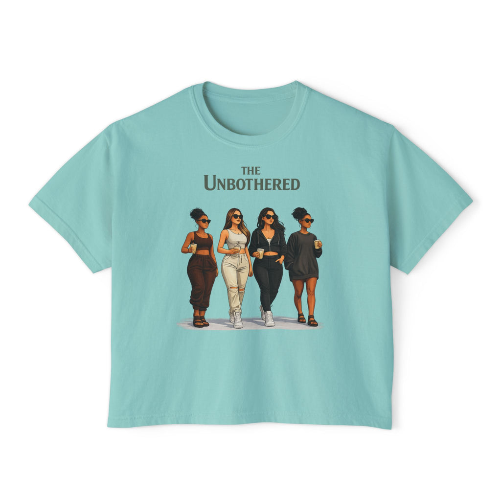 The Unbothered Oversized Boxy TShirt | Confident Women Graphic Tee | Relaxed Fit Statement Shirt | Modern Street Style Top