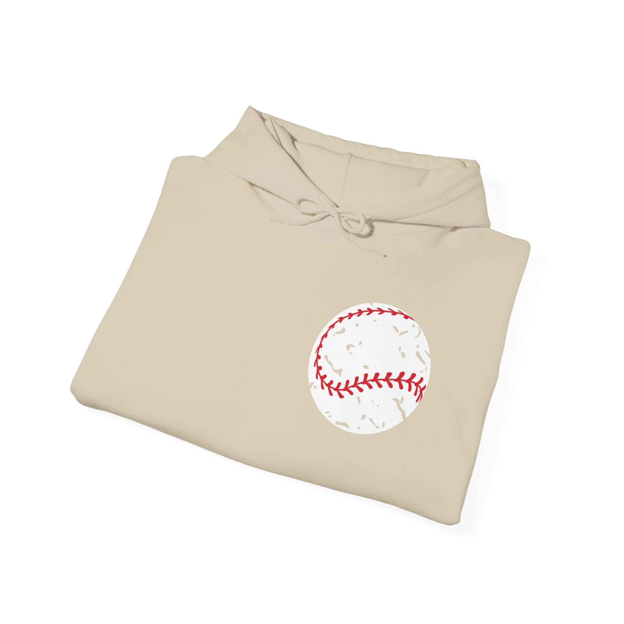 Vintage Baseball Hoodie - Classic Script Design Game Day Sweatshirt