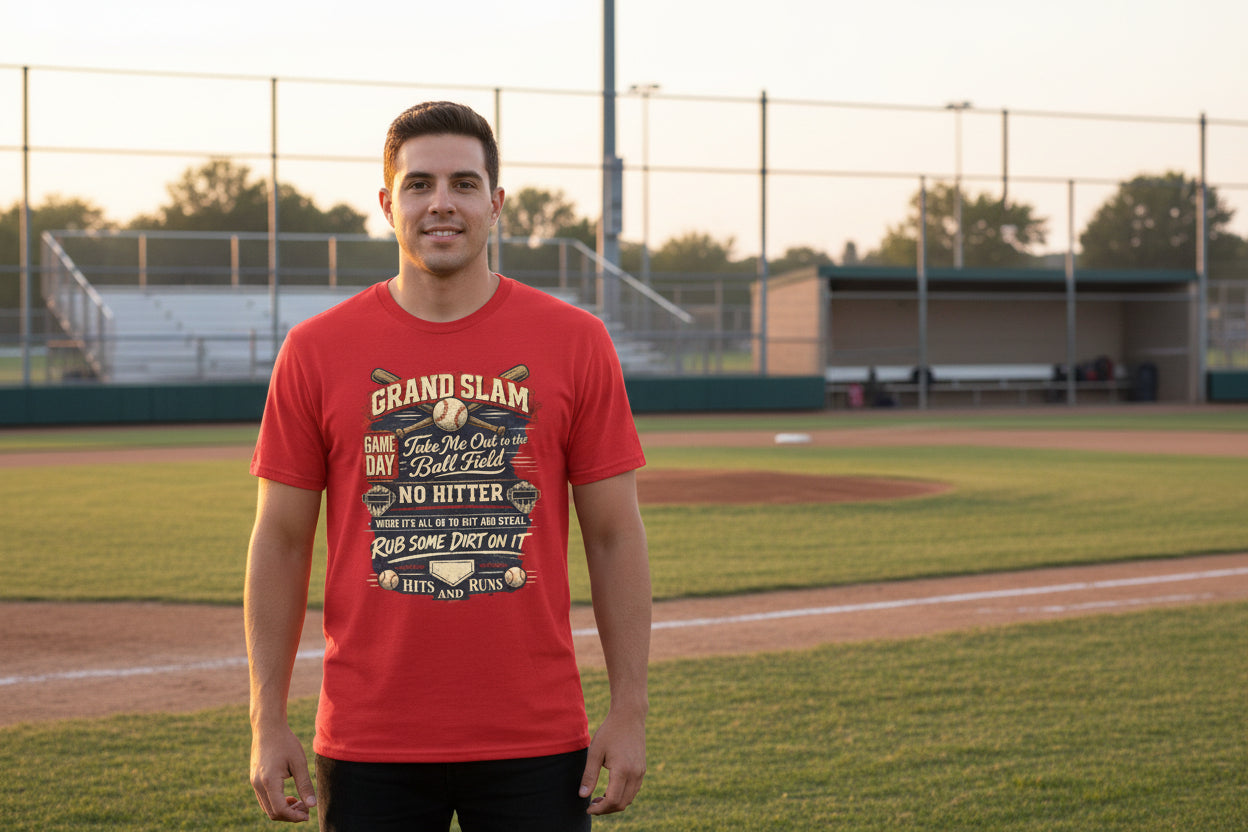 Baseball Game Day Shirt - Vintage Baseball Tee for Fans