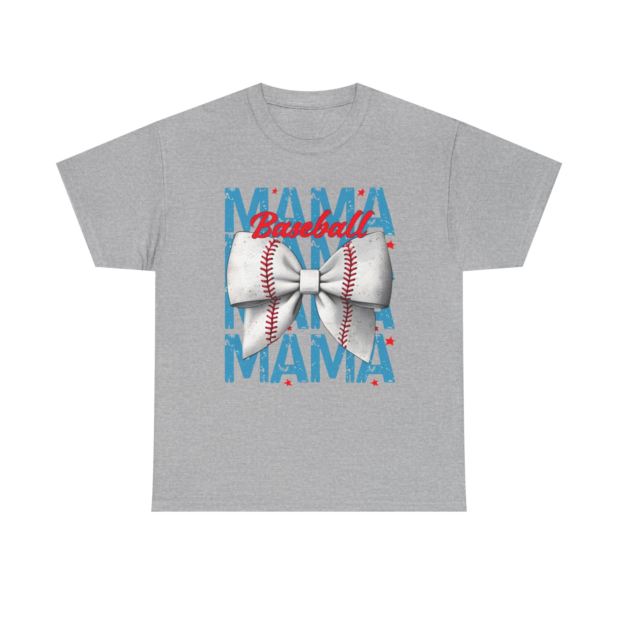 Baseball Mama Shirt - Cute Game Day Mom Tee with Baseball Bow