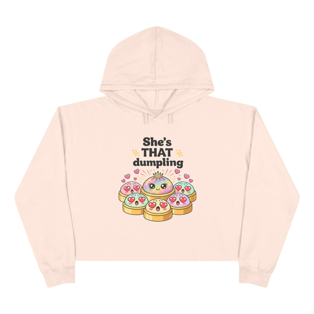 She's THAT Dumpling Cropped Hoodie | Glitter Dumpling Trend | Viral TikTok Sweatshirt