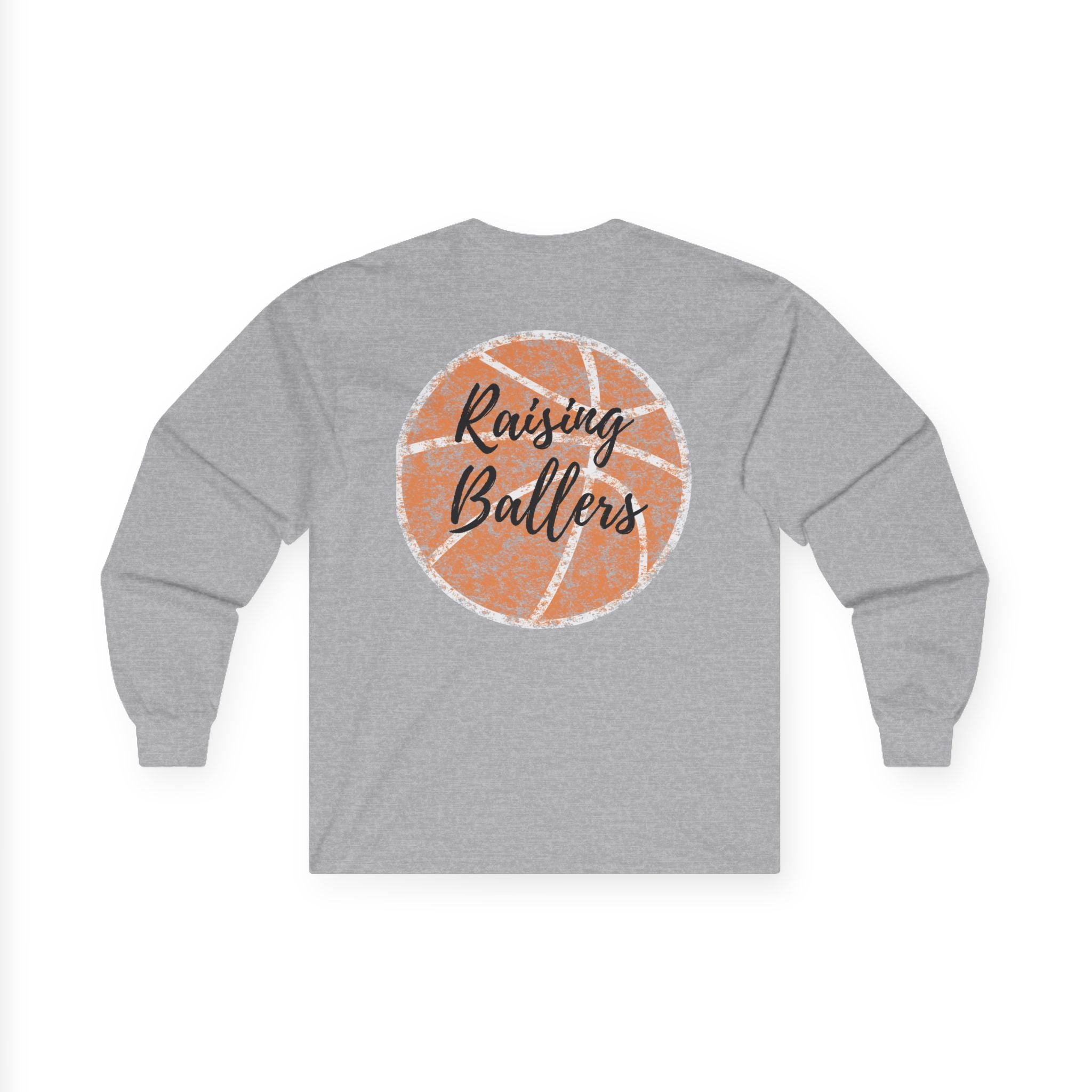 Raising Ballers Long Sleeve - Unisex Basketball Parent Shirt
