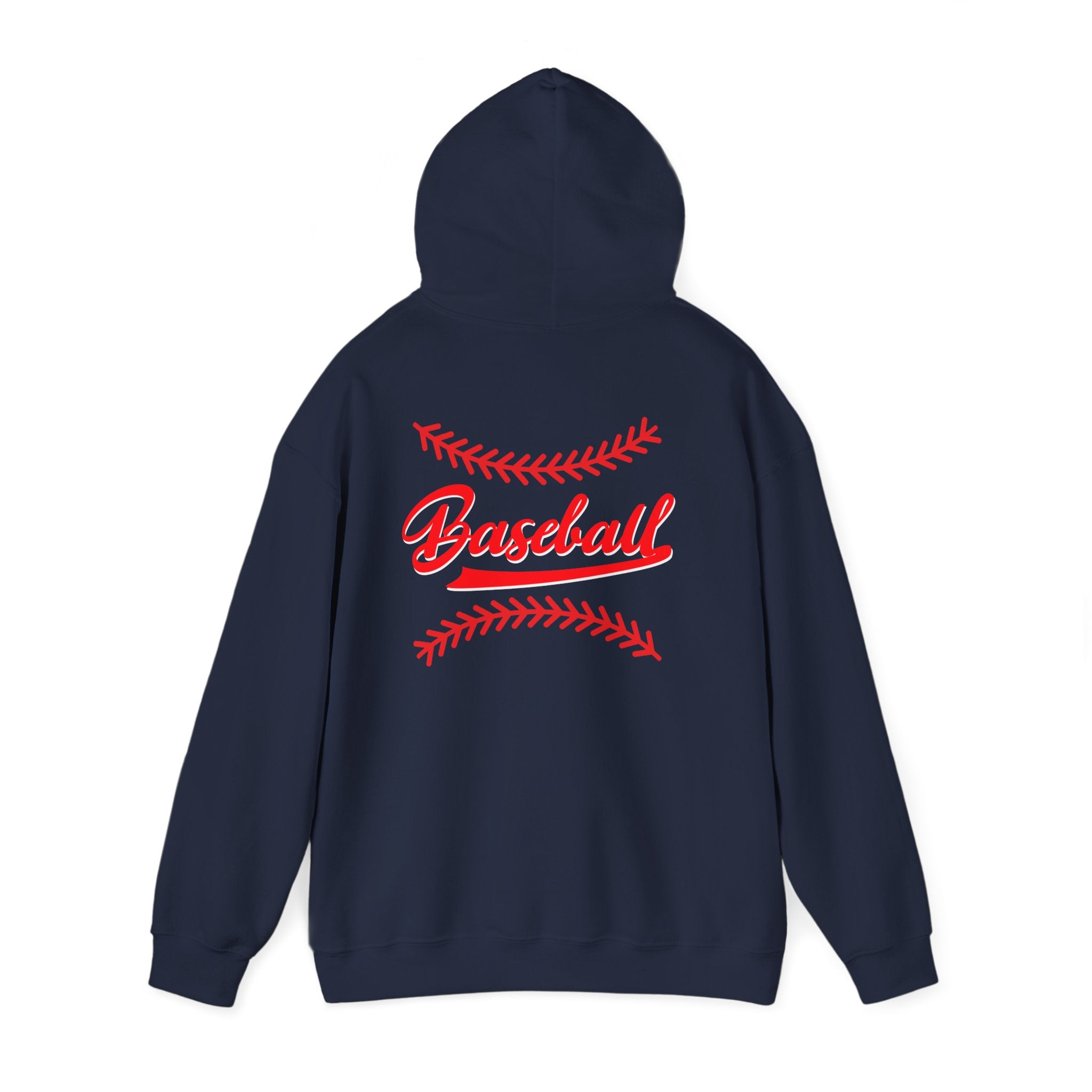 Vintage Baseball Hoodie - Classic Script Design Game Day Sweatshirt