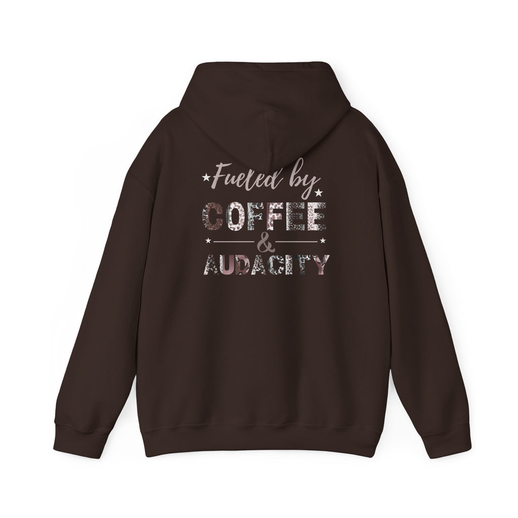 Fueled by Coffee and Audacity Hoodie | Coffee Lover Gift