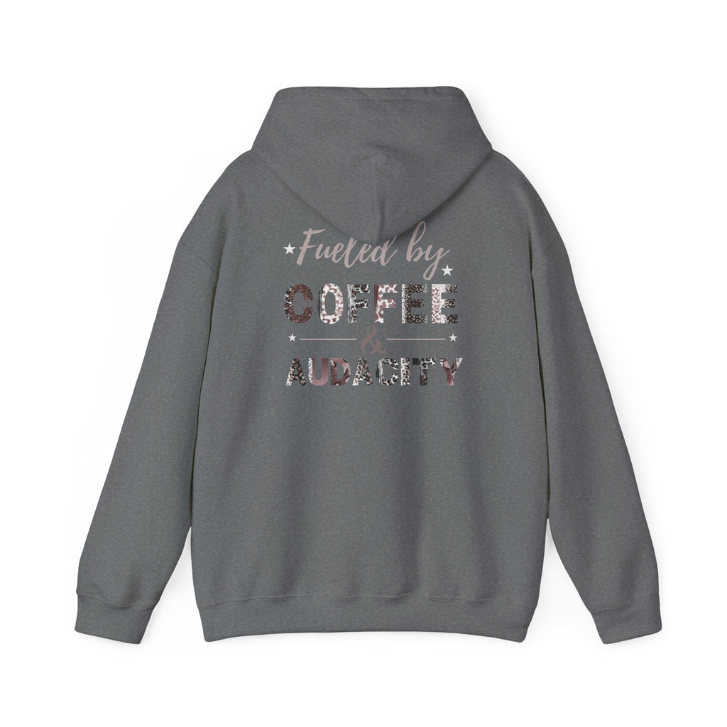Fueled by Coffee and Audacity Hoodie | Coffee Lover Gift