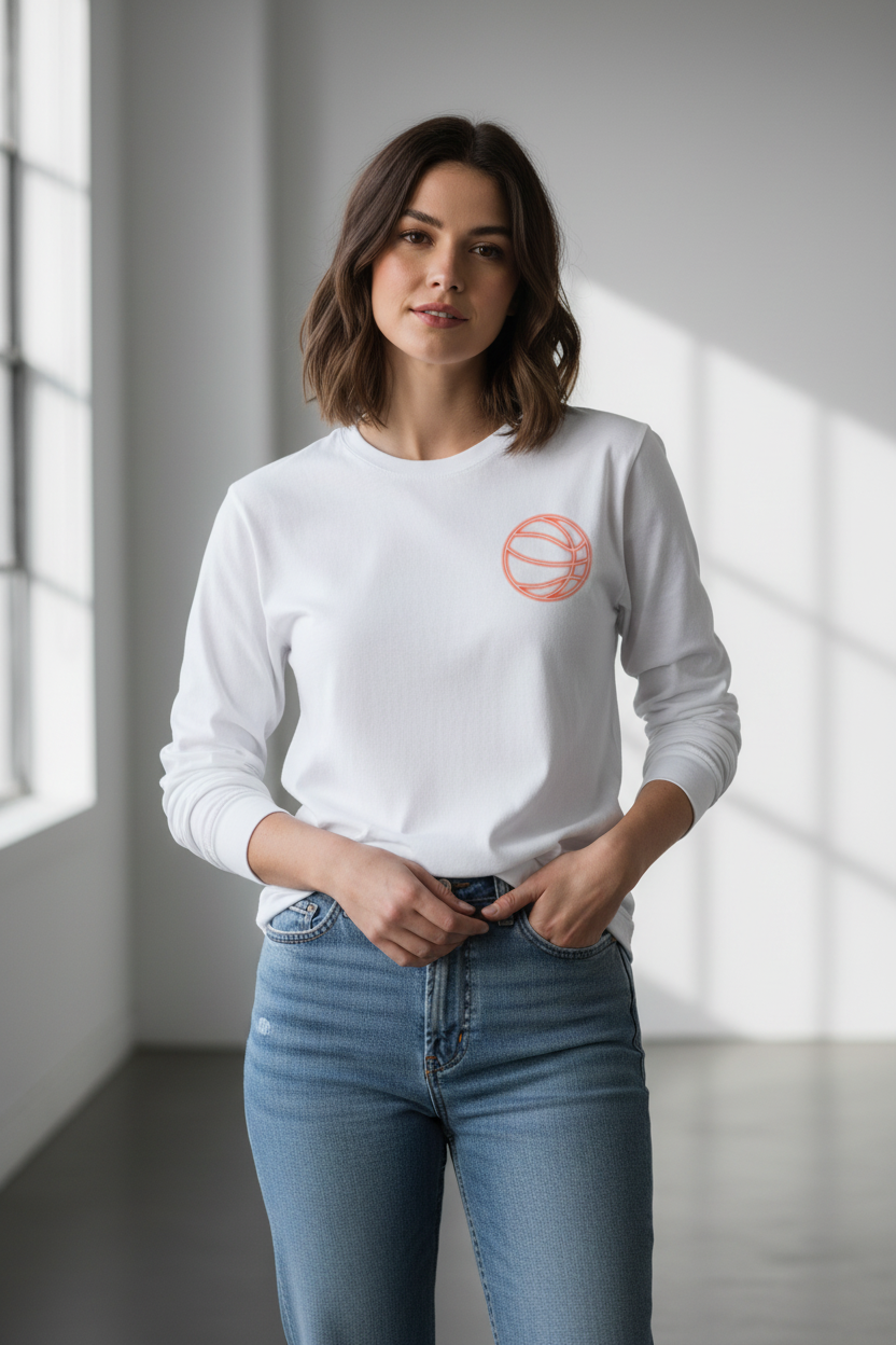 Basketball Mom Long Sleeve Lifestyle Mockup