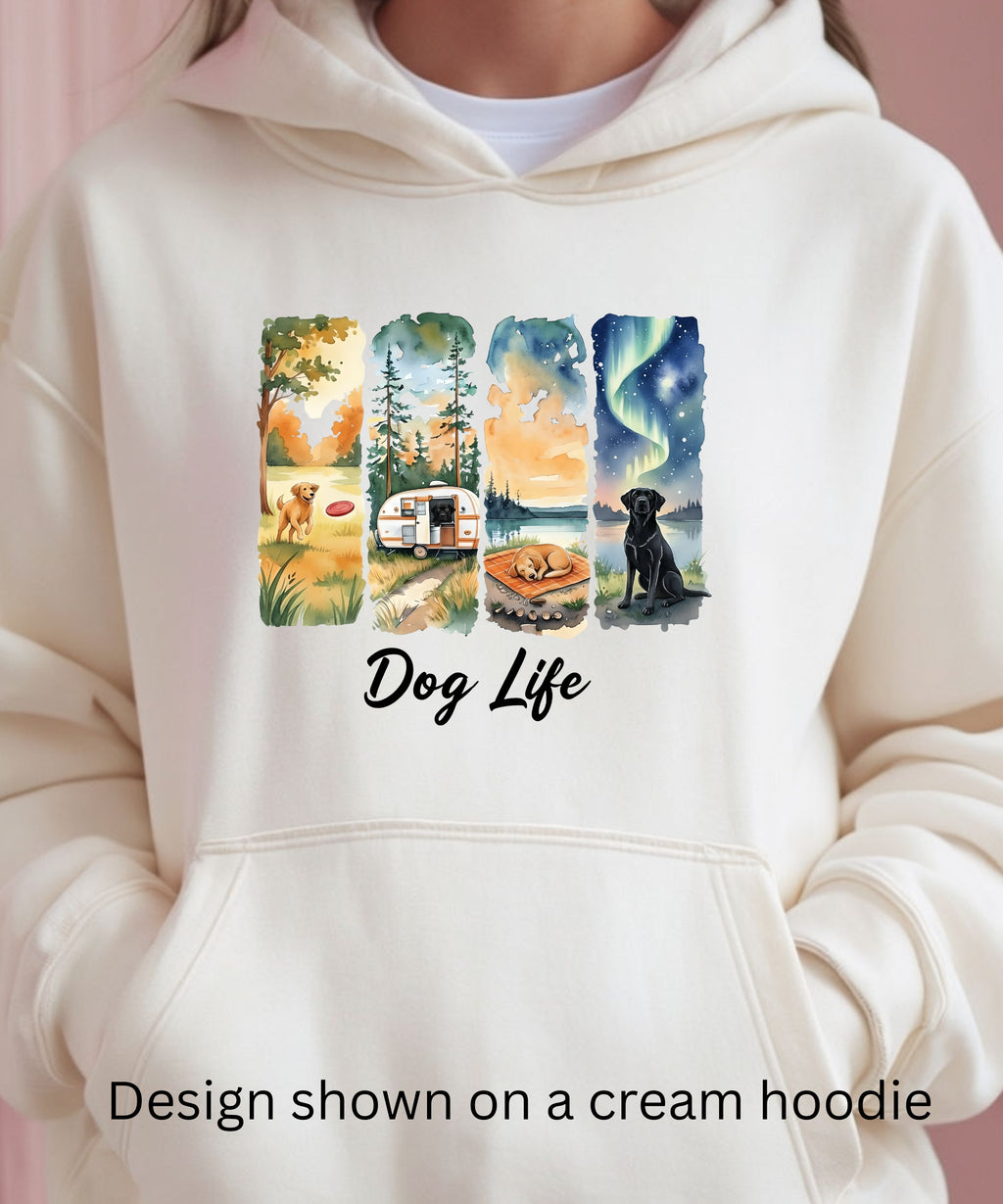 Dog Life Hoodie | Dog Lover Sweatshirt | Cozy Pet Parent Hoodie