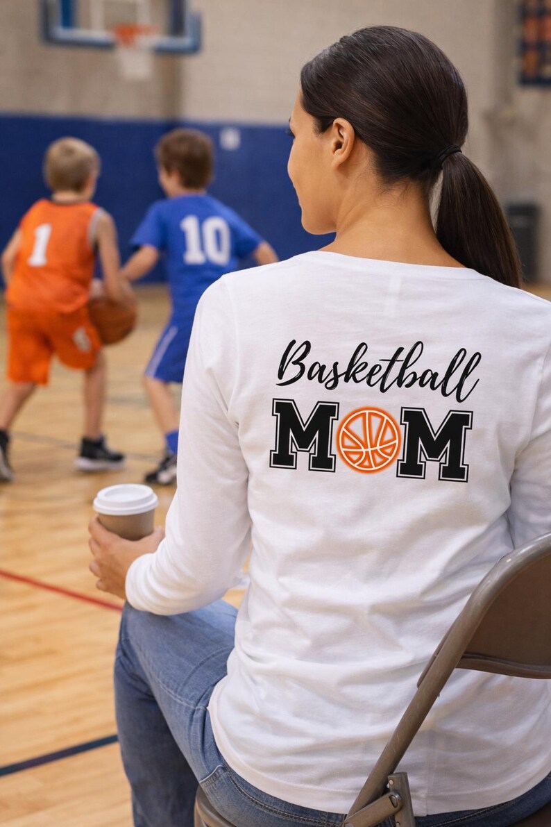 Basketball Mom Long Sleeve - Unisex Sports Mom Game Day Shirt