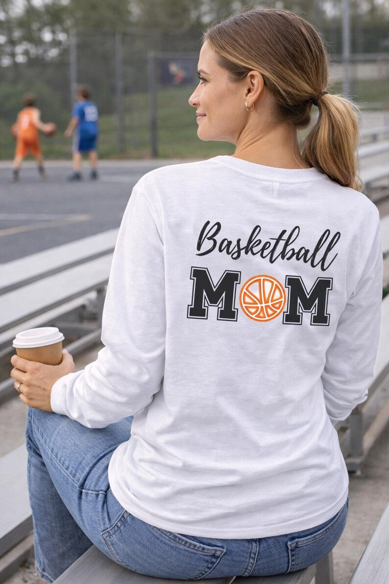 Basketball Mom Long Sleeve - Unisex Sports Mom Game Day Shirt