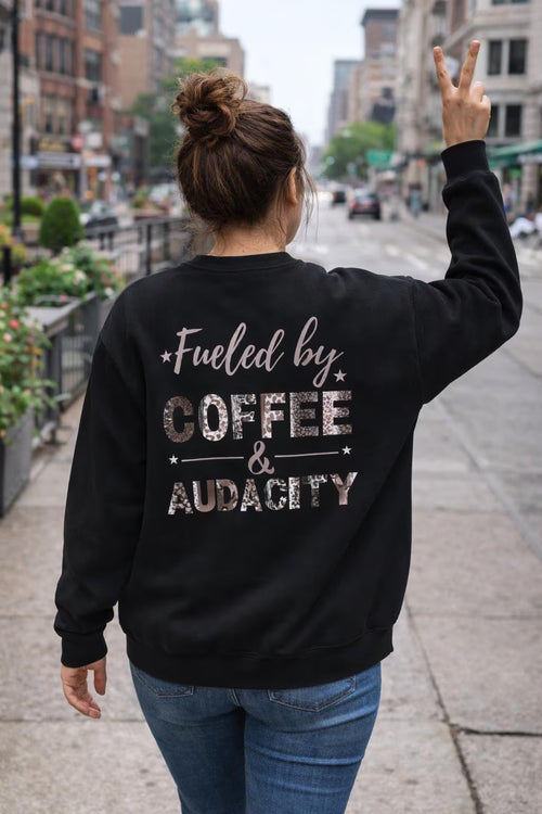 Coquette Bow Tumbler Sweatshirt | Girly Aesthetic Crewneck | Pink Leopard