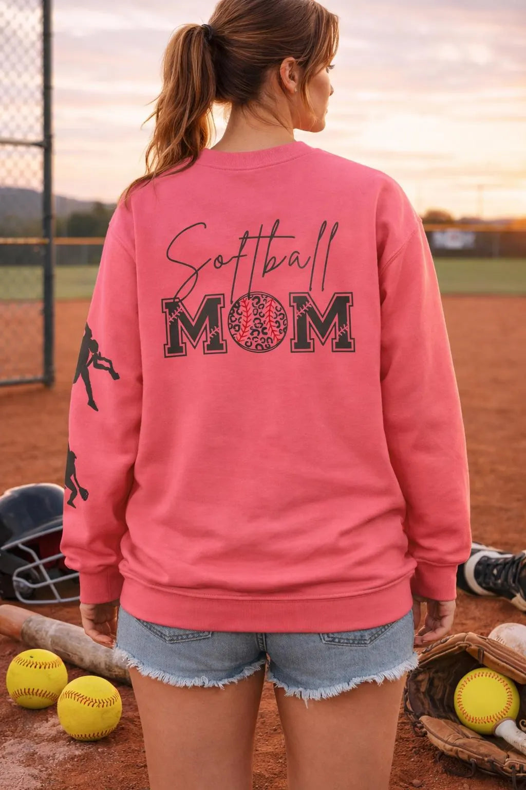 Softball Mom Sweatshirt | Game Day Crewneck | Sports Mom