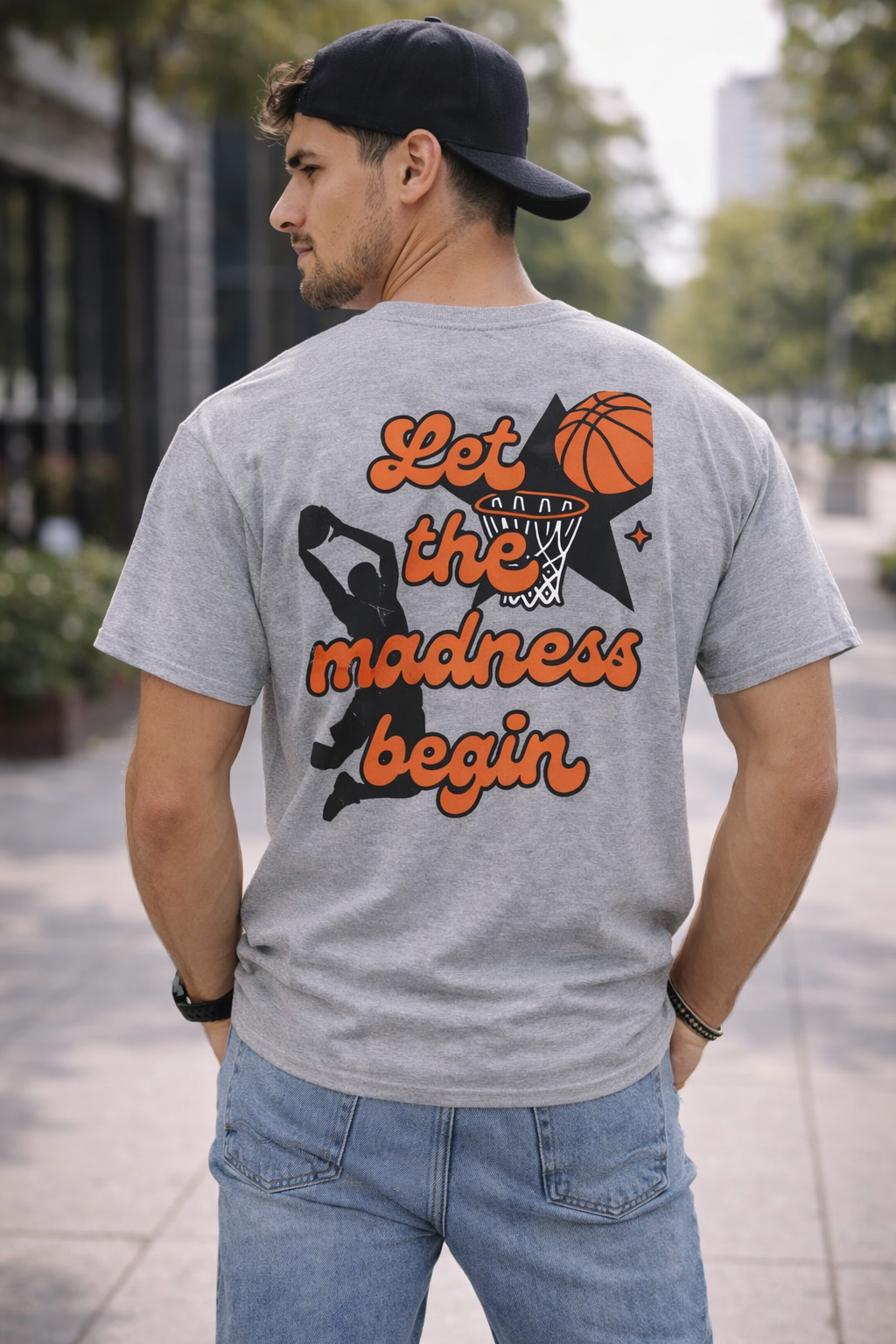Let the Madness Begin Basketball T-Shirt - Unisex Game Day Tee