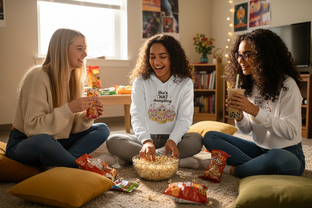 She's THAT Dumpling Cropped Hoodie | Glitter Dumpling Trend | Viral TikTok Sweatshirt